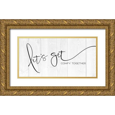 Comfy Together 2 Gold Ornate Wood Framed Art Print with Double Matting by Villa, Milli