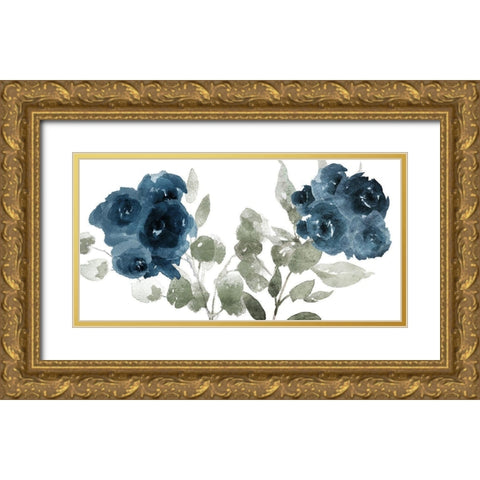 Bluequettes Gold Ornate Wood Framed Art Print with Double Matting by Villa, Milli
