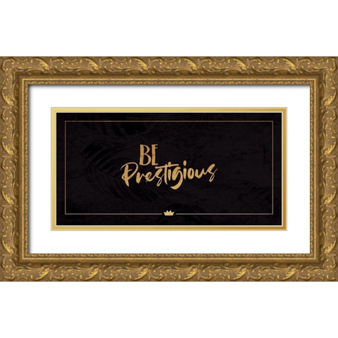 Be Prestigious Gold Ornate Wood Framed Art Print with Double Matting by Villa, Milli