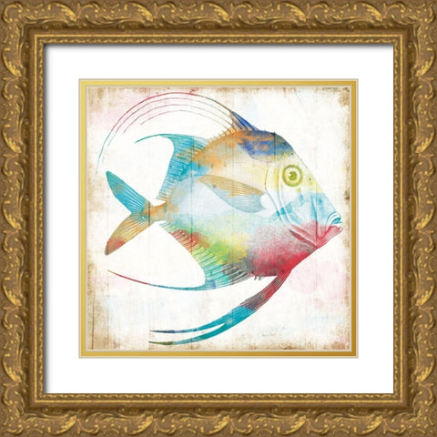 Who Me Gold Ornate Wood Framed Art Print with Double Matting by Villa, Mlli