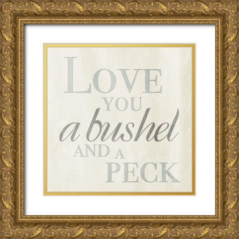 Bushel Gold Ornate Wood Framed Art Print with Double Matting by Villa, Mlli