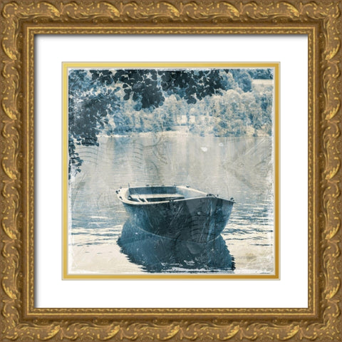 Rest Stop Gold Ornate Wood Framed Art Print with Double Matting by Villa, Mlli