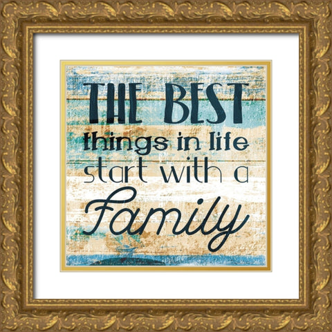 The Best Gold Ornate Wood Framed Art Print with Double Matting by Villa, Mlli