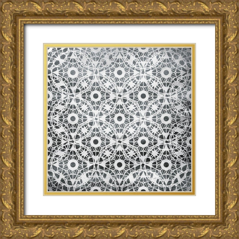 Silver Scope Gold Ornate Wood Framed Art Print with Double Matting by Villa, Mlli