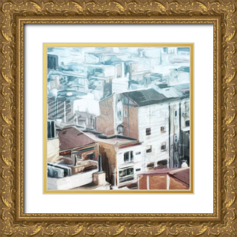 Small City High Gold Ornate Wood Framed Art Print with Double Matting by Villa, Mlli