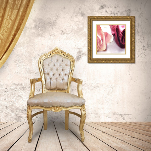 Rose Mates Gold Ornate Wood Framed Art Print with Double Matting by Villa, Mlli