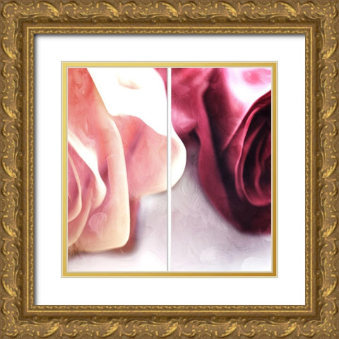 Rose Mates Gold Ornate Wood Framed Art Print with Double Matting by Villa, Mlli