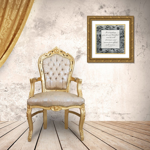 In Everything Gold Ornate Wood Framed Art Print with Double Matting by Villa, Mlli