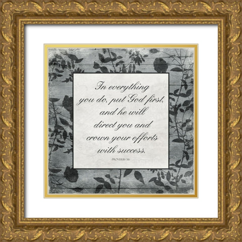 In Everything Gold Ornate Wood Framed Art Print with Double Matting by Villa, Mlli