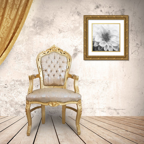 Past Flower Gold Ornate Wood Framed Art Print with Double Matting by Villa, Mlli