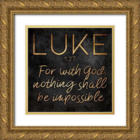 Gold Bold Impossible Gold Ornate Wood Framed Art Print with Double Matting by Villa, Mlli