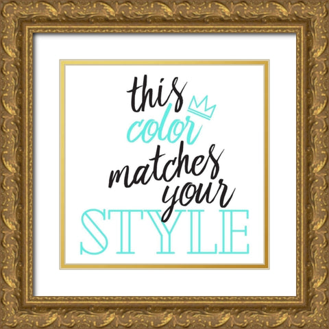 King Of Style Gold Ornate Wood Framed Art Print with Double Matting by Villa, Mlli