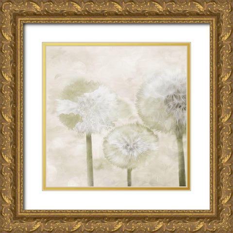 Make A Wish Cream Gold Ornate Wood Framed Art Print with Double Matting by Villa, Mlli
