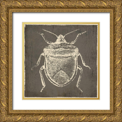 Bug Life Two Gold Ornate Wood Framed Art Print with Double Matting by Villa, Mlli
