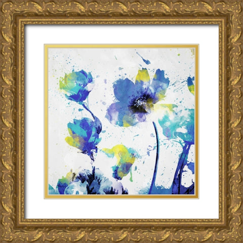 Flowers are Watered Gold Ornate Wood Framed Art Print with Double Matting by Villa, Mlli