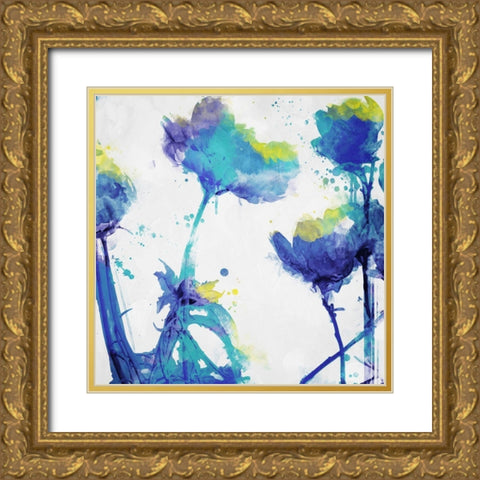 Flowers are Watered Mate Gold Ornate Wood Framed Art Print with Double Matting by Villa, Mlli