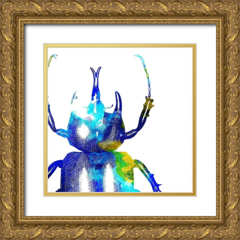Water Bugs Gold Ornate Wood Framed Art Print with Double Matting by Villa, Mlli