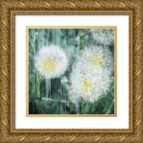Day In The Rain Gold Ornate Wood Framed Art Print with Double Matting by Villa, Mlli