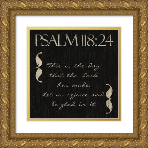 Psalm This Gold Ornate Wood Framed Art Print with Double Matting by Villa, Mlli