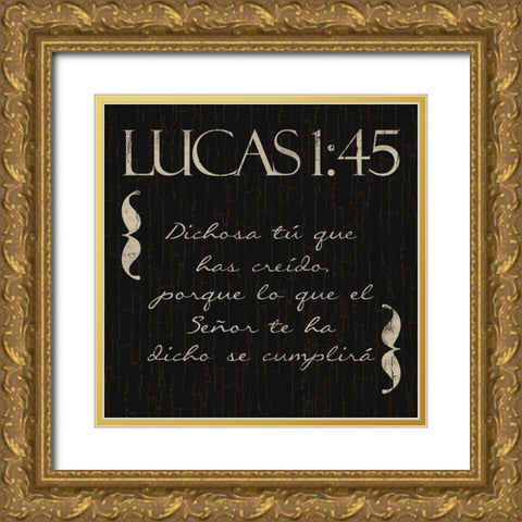 Lucas Dichosa Gold Ornate Wood Framed Art Print with Double Matting by Villa, Mlli