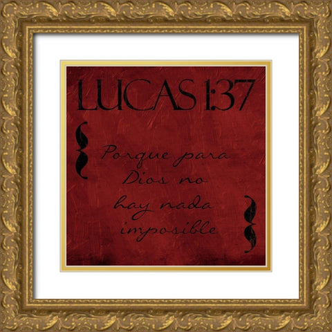 Lucas Porque Gold Ornate Wood Framed Art Print with Double Matting by Villa, Mlli