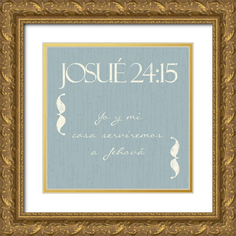 Josue Yo Gold Ornate Wood Framed Art Print with Double Matting by Villa, Mlli