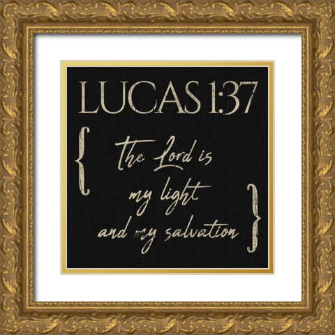 Lucas The Lord Gold Ornate Wood Framed Art Print with Double Matting by Villa, Mlli