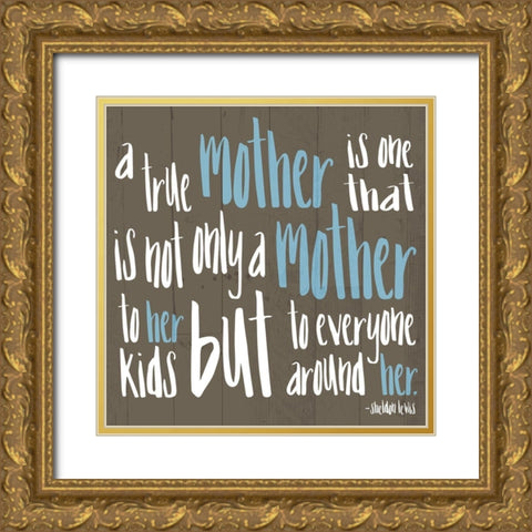 Mother Mother Gold Ornate Wood Framed Art Print with Double Matting by Villa, Mlli