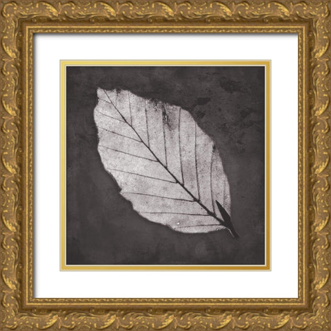 Classic Leaf Gold Ornate Wood Framed Art Print with Double Matting by Villa, Mlli