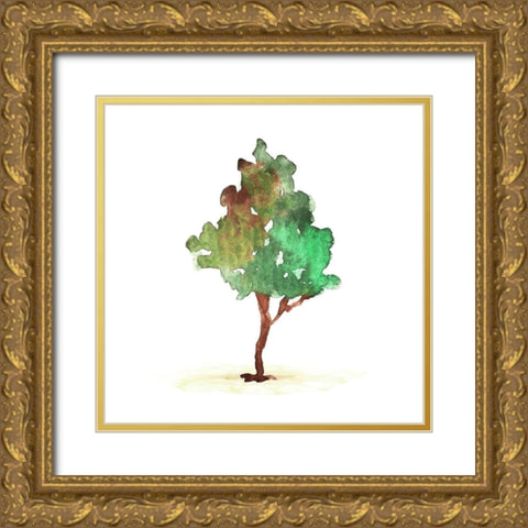 Water The Tree Gold Ornate Wood Framed Art Print with Double Matting by Villa, Mlli