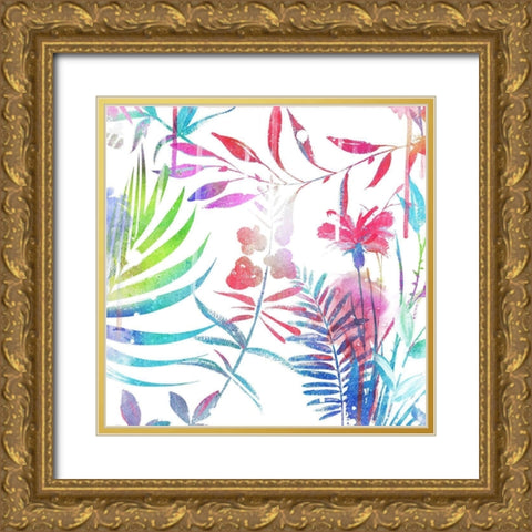 Colorful Arrangement Gold Ornate Wood Framed Art Print with Double Matting by Villa, Mlli