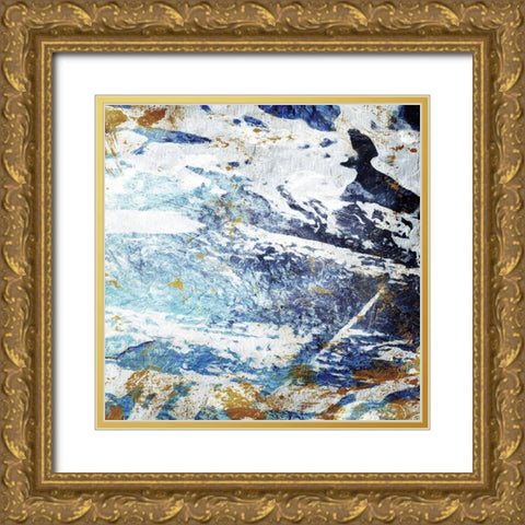 Gold Water Typhoon Two Gold Ornate Wood Framed Art Print with Double Matting by Villa, Mlli