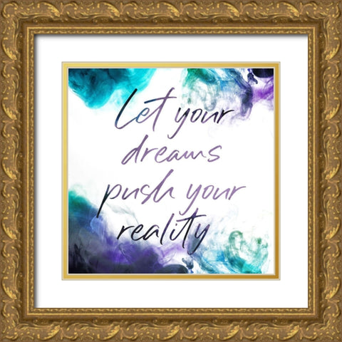 Dreams Reality Gold Ornate Wood Framed Art Print with Double Matting by Villa, Mlli