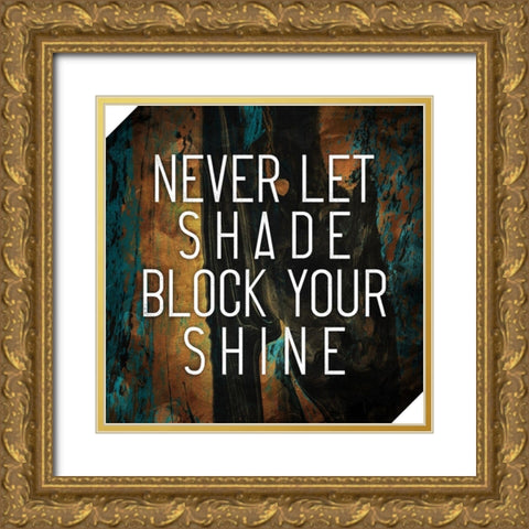 Shine Gold Ornate Wood Framed Art Print with Double Matting by Villa, Mlli