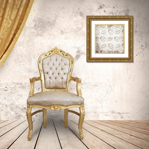 I Love Coffnuts Wood Gold Ornate Wood Framed Art Print with Double Matting by Villa, Mlli