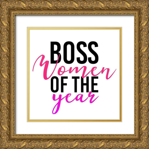 Boss Women Of The Year Gold Ornate Wood Framed Art Print with Double Matting by Villa, Mlli