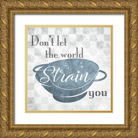Strain Gold Ornate Wood Framed Art Print with Double Matting by Villa, Mlli