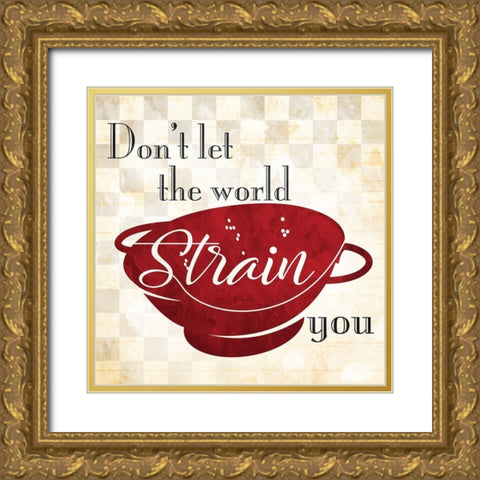 Strain Traditional Gold Ornate Wood Framed Art Print with Double Matting by Villa, Mlli
