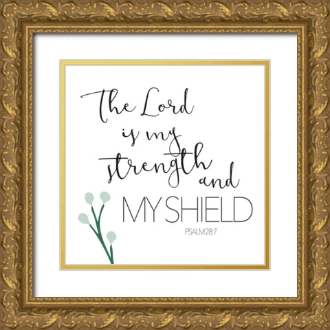 The Lord Green Gold Ornate Wood Framed Art Print with Double Matting by Villa, Milli