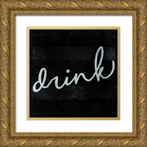 ReDrink Gold Ornate Wood Framed Art Print with Double Matting by Villa, Milli