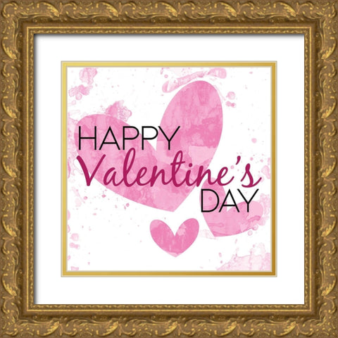 Ice Cold Valentine Gold Ornate Wood Framed Art Print with Double Matting by Villa, Milli