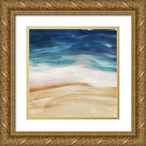 Sea Flows Gold Ornate Wood Framed Art Print with Double Matting by Villa, Milli