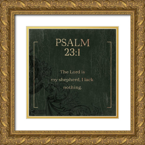 Psalm 231 Swamp Gold Ornate Wood Framed Art Print with Double Matting by Villa, Milli