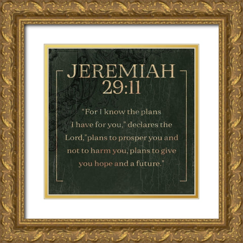 Jeremiah Swamp Gold Ornate Wood Framed Art Print with Double Matting by Villa, Milli