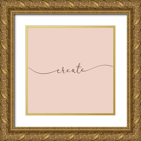 Create Gold Ornate Wood Framed Art Print with Double Matting by Villa, Milli