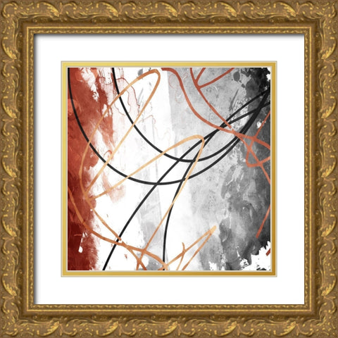 Rustic Moves Gold Ornate Wood Framed Art Print with Double Matting by Villa, Milli