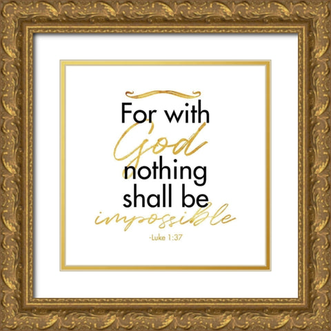 Luke Impossible Gold Ornate Wood Framed Art Print with Double Matting by Villa, Milli
