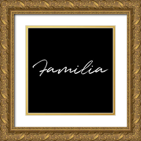 Familia Reverse Gold Ornate Wood Framed Art Print with Double Matting by Villa, Milli