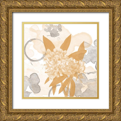 Flower Art 1 Gold Ornate Wood Framed Art Print with Double Matting by Fraser, Orane
