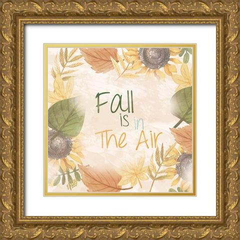 Fall Decor 1 Gold Ornate Wood Framed Art Print with Double Matting by Fraser, Orane